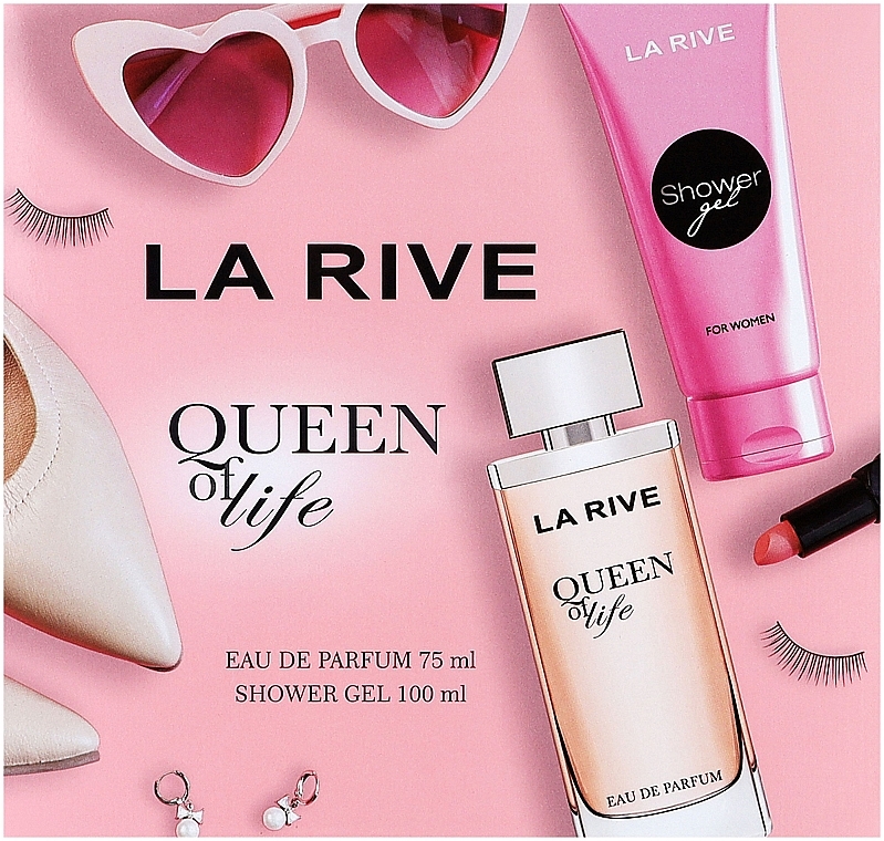 La Rive Queen of Life  - DuftseT (Eau de Parfum 75ml + Duschgel 100ml)  — Bild N1