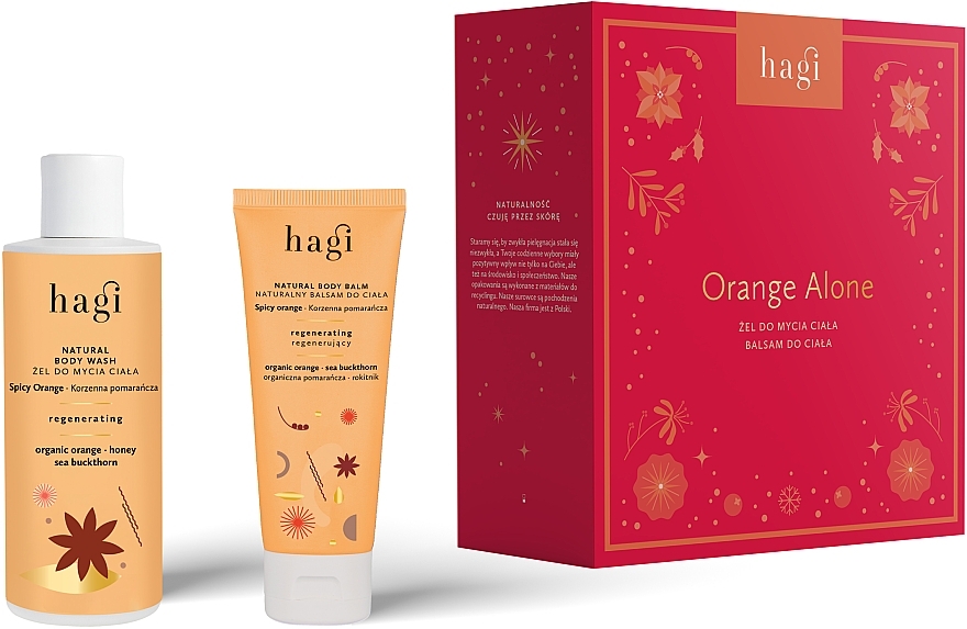 Set - Hagi Orange Alone (Duschgel 150ml + Körperbalsam 75ml)  — Bild N1