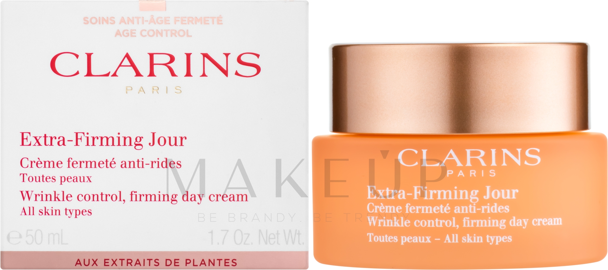 Straffende und feuchtigkeitsspendende Anti-Falten Tagescreme - Clarins Extra-Firming Day Cream — Bild 50 ml