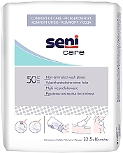 Einweg-Waschhandschuhe 50 St. - Seni Care Non-Laminated Wash Gloves  — Bild N1