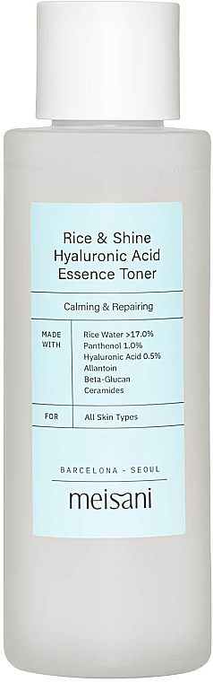 Gesichtstonikum - Meisani Rice & Shine Hyaluronic Acid Essence Toner — Bild N1
