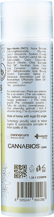 Duschgel mit Teebaum und Ylang-Ylang - Cannabios Hemp Wash Sensitive Care — Bild N2