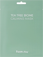 Beruhigende Maske mit Teebaumextrakt - FarmStay Tea Tree Biome Calming Mask — Bild N2