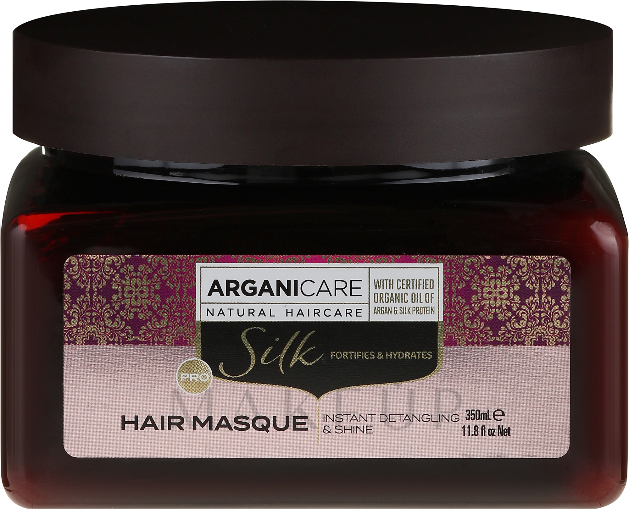 Haarmaske mit Seidenproteinen - Arganicare Silk Hair Masque — Bild 350 ml
