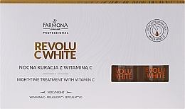 Düfte, Parfümerie und Kosmetik Nachtkonzentrat für das Gesicht mit Vitamin C - Farmona Professional Revolu C White