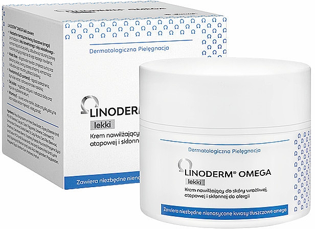 Leichte feuchtigkeitsspendende Gesichtscreme - Linoderm Omega Light Cream — Bild N1