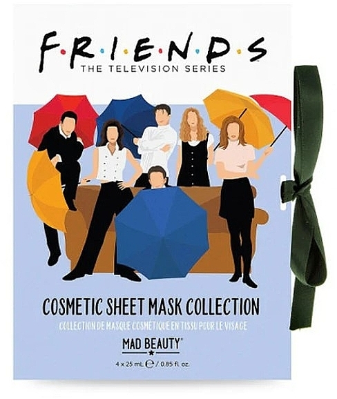 Gesichtspflegeset - Mad Beauty Friends Cosmetic Sheet Mask (Gesichtsmaske 4x25ml) — Bild N1