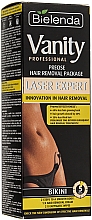 Düfte, Parfümerie und Kosmetik Enthaarungscreme für Bikinizone - Bielenda Vanity Laser Expert (Enthaarungscreme 100ml + Enzymtücher 2 St. + Plastikspatel)
