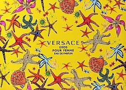 Versace Eros Pour Femme - Duftset (Eau de Parfum 100ml + Eau de Parfum Mini 5ml + Körperlotion 100ml + Duschgel 100ml) — Bild N1