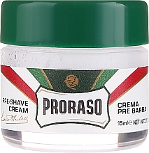 Düfte, Parfümerie und Kosmetik Pre Shave Creme mit Menthol und Eukalyptus - Proraso Green Line Pre-Shaving Cream (Mini)