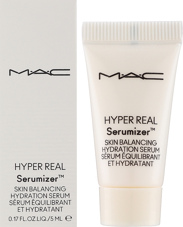 GESCHENK! Feuchtigkeitsspendendes Gesichtsserum - M.A.C Hyper Real Serumizer Skin Balancing Hydration Serum (Probe)  — Bild N2