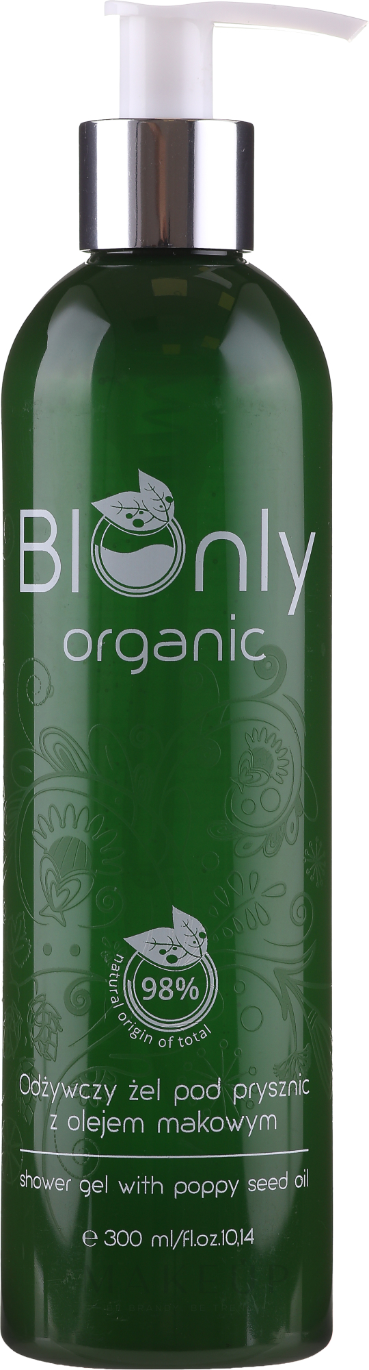 Nährendes Duschgel mit Mohnöl - BIOnly Organic Shower Gel — Bild 300 ml