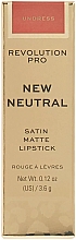 Düfte, Parfümerie und Kosmetik Lippenstift 3.6 g - Revolution PRO New Neutral Satin Matte Lipstick