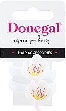 Düfte, Parfümerie und Kosmetik Haargummis FA-5659 weiße Blumen - Donegal