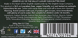 Luxoriöse Seife mit Sheabutter und Duft nach Maiglöckchen - The English Soap Company Lily Of The Valley Luxury Shea Butter Soap — Bild N3