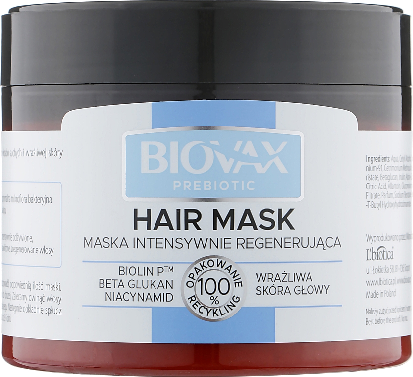 Intensiv regenerierende Haarmaske - Biovax Prebiotic Mask Intensively — Bild N1