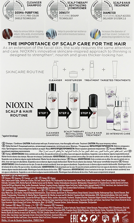 Haarpflegeset - Nioxin Hair Color Safe System System 4 Kit (Shampoo 150ml + Conditioner 150ml + Haarbehandlung 40ml) — Bild N3