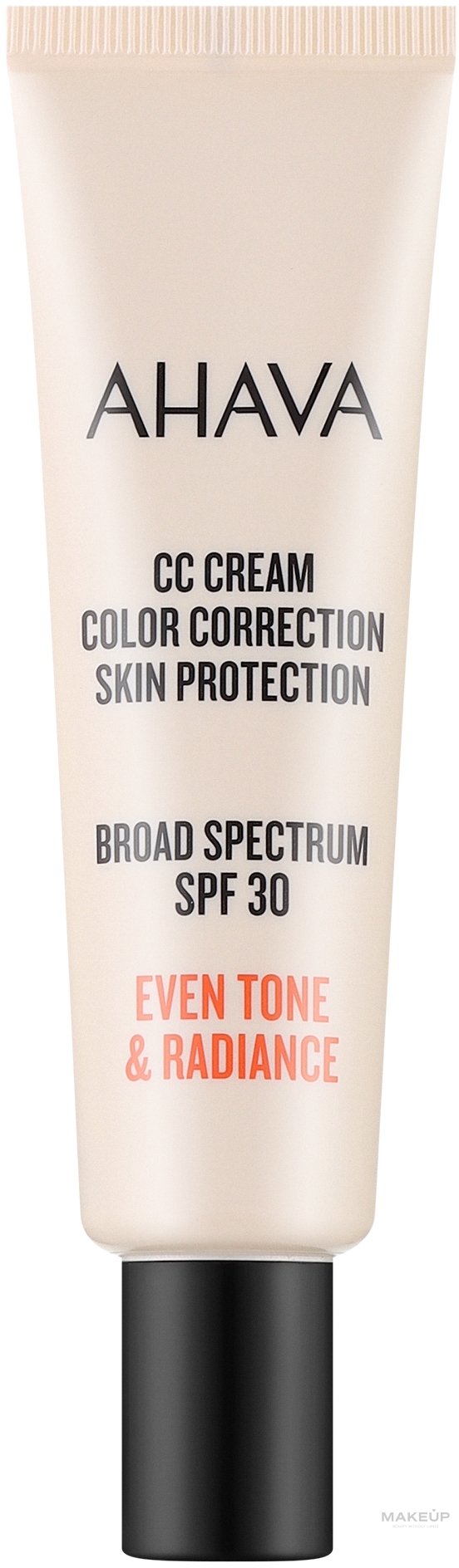 CC-Creme für das Gesicht - Ahava CC Cream Color Correction Skin Protection SPF 30 — Bild 30 ml
