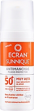 Düfte, Parfümerie und Kosmetik Sonnenschutzfluid für das Gesicht gegen Pigmentflecken SPF 50+ - Ecran Sunnique Antimanchas Facial Spf50+