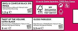 Düfte, Parfümerie und Kosmetik Make-up Set - Bourjois (Mascara 8ml + Augenkonturenstift 1,2g + Lipgloss 3,5ml) 