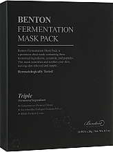 Gesichtsmasken mit fermentierten Extrakten 10 St. - Benton Fermentation Mask Pack — Bild N1