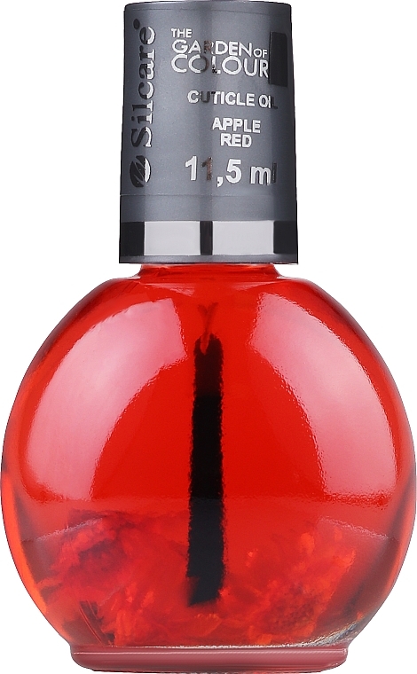 Nagel- und Nagelhautöl mit Blumen - Silcare Cuticle Oil Apple Red — Bild N1
