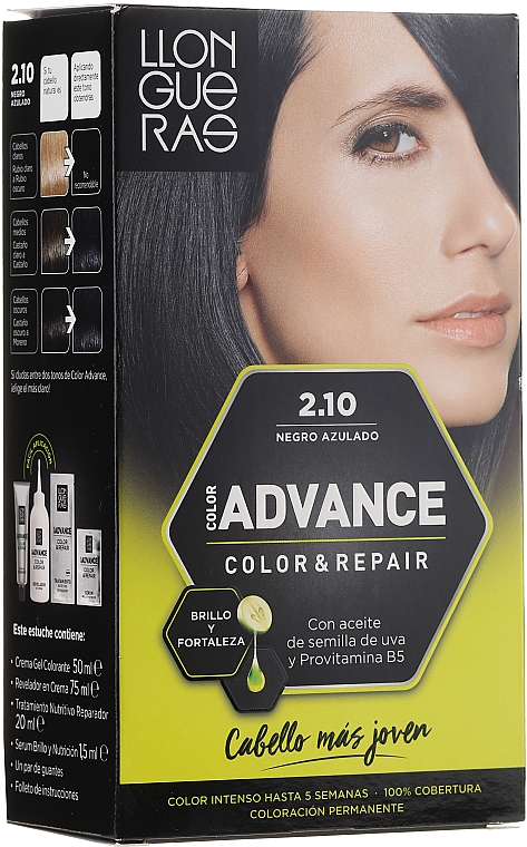 Permanente Haarfarbe - Llongueras Color Advance Hair Colour — Foto N2