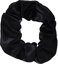 Scrunchie-Haargummi 23897 aus Ökoleder schwarz - Top Choice — Bild N1