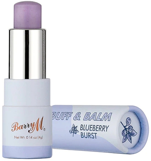 Lippenbalsam-Peeling Blaubeeren - Barry M Buff & Balm Blueberry Burst — Bild N2