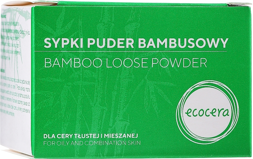 Bambuspulver für fettige und Mischhaut - Ecocera Bamboo Face Powder