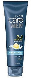 2in1 Rasier- und Gesichtsreinigungsgel - Avon Care Men Fresh Energy — Bild N1