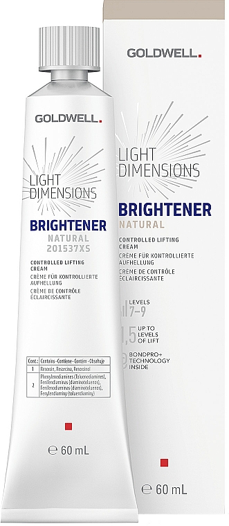 Creme für kontrollierte Aufhellung für blondes Haar - Goldwell Light Dimensions Brightener Natural Levels 7-9 — Bild N1