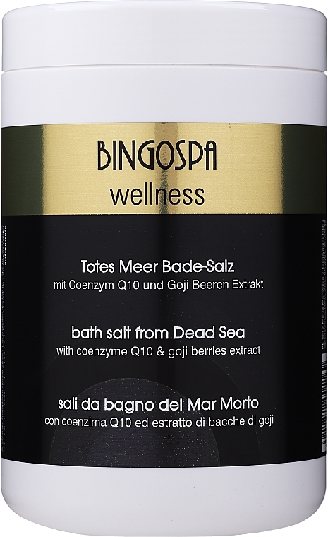 Badesalz aus dem Toten Meer mit Coenzym Q10 und Goji-Beeren Extrakt - BingoSpa Salt For Bath SPA of Dead Sea — Bild N1