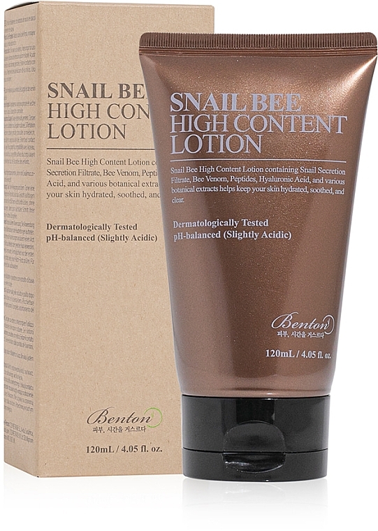 Gesichtslotion mit Schneckenschleimfiltrat und Bienengift - Benton Snail Bee High Content Lotion