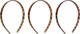 Düfte, Parfümerie und Kosmetik Haarreif 3 St. Leopardenmuster - Revolution Haircare Tortoiseshell Skinny Headband
