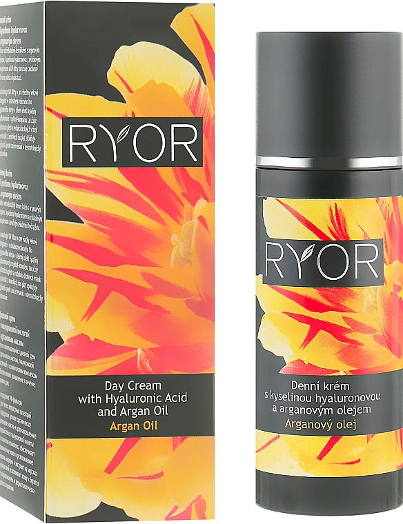 Tagescreme für das Gesicht mit Hyaluronsäure und Arganöl - Ryor Day Cream With Hyaluronic Acid And Argan Oil — Bild N1