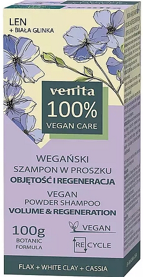 Shampoo für Volumen und Regeneration - Venita Vegan Powder Shampoo Volume & Regeneration — Bild N1