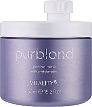 Maske für blonde Haare mit Phytokeratin - Vitality's Purblond Glowing Mask — Bild N1