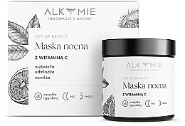 Nachtmaske für das Gesicht mit Vitamin C - Alkmie Get Up Bright  — Bild N2