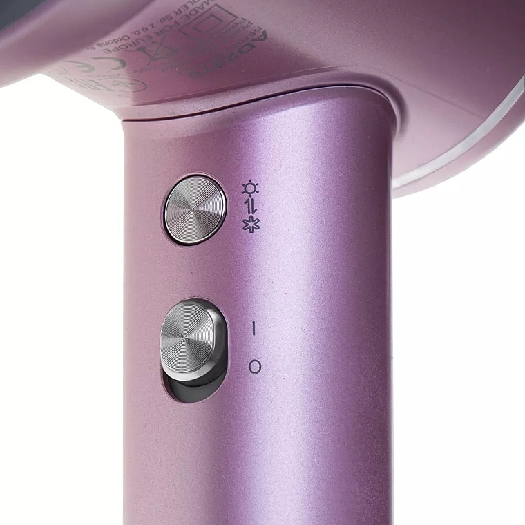 Haartrockner mit LED-Anzeige rosa - Adler AD 2270 Purple LED Superspeed Hair Dryer  — Bild N4