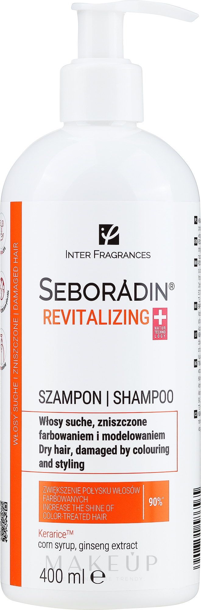 Regenerierendes Haarshampoo mit Ginseng - Seboradin Revitalizing Hair Shampoo — Bild 400 ml