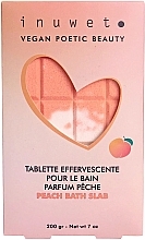 Düfte, Parfümerie und Kosmetik Sprudelbad-Tabletten mit Pfirsichduft - Inuwet Tablette Bath Bomb Peach