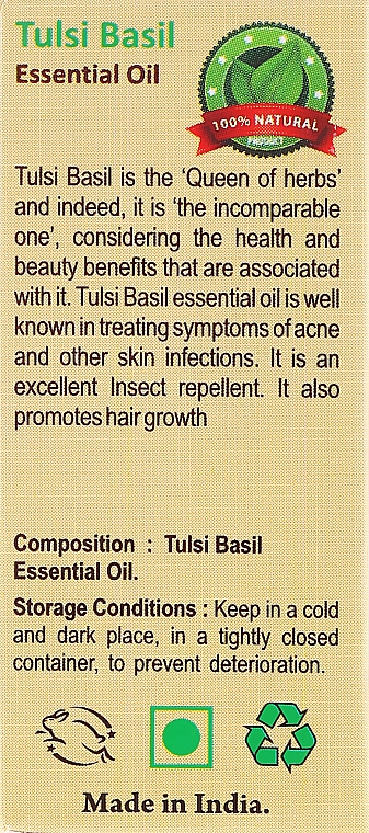 Ätherisches Öl Indisches Basilikum - Sattva Ayurveda Tulsi Basil Essential Oil — Bild N3