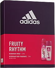 Düfte, Parfümerie und Kosmetik Adidas Fruity Rhythm - Körperpflegeset (Parfümiertes Körperspray 75ml + Deospray 150ml)