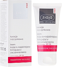 Beruhigende und aufhellende Gesichtscreme gegen Rötungen SPF 20 - Ziaja Med Soothing And Whitening Cream SPF 20 — Bild N1