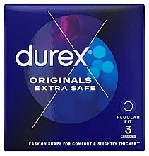 Düfte, Parfümerie und Kosmetik Verdickte Kondome 3 St. - Durex Extra Safe Originals 