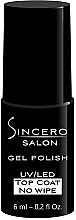 GESCHENK! Nagelüberlack - Sincero Salon Gel Polish Top Coat No Wipe — Bild N1