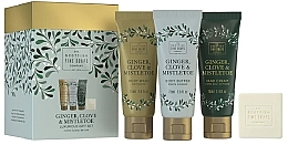 Scottish Fine Soaps Ginger, Clove & Mistletoe Luxurious Gift Set (Duschgel 75ml + Körperbutter 75ml + Handcreme 75ml + Seife 40g) - Set — Bild N1