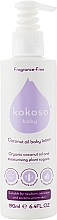 Düfte, Parfümerie und Kosmetik Unparfümierte Feuchtigkeitslotion für Babys - Kokoso Baby Skincare Fragrance-Free