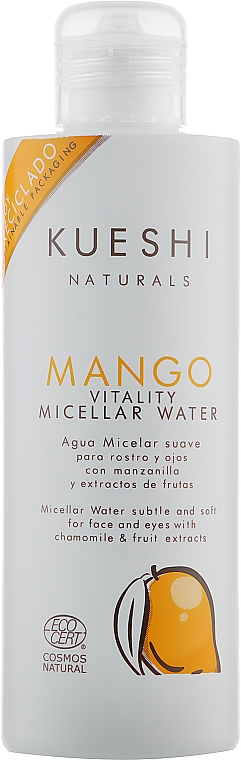Mizellares Gesichtswasser mit Mangoextrakt - Kueshi Naturals Mango Vitality Micellar Water — Bild N1